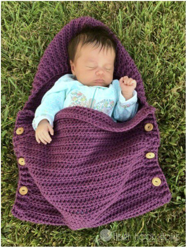 Newborn Crochet Sleep Sack With Free Pattern Crochet Baby Cocoon 