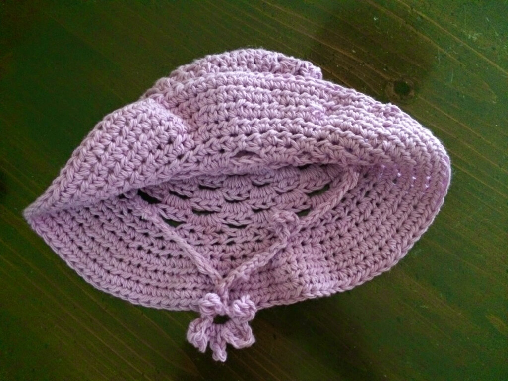 Not My Nana s Crochet Cluster Stitch Crochet Cotton Baby Sun Hat 