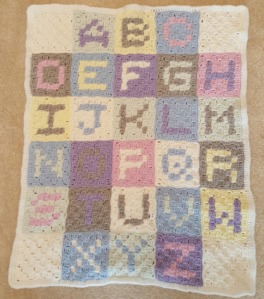 Owl In Stitches Alphabet Baby Blanket Free Crochet Pattern