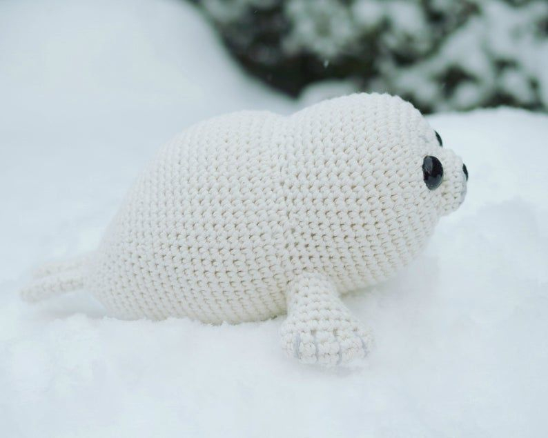 PATTERN Bubbly The Baby Seal Crochet Amigurumi In English Etsy 