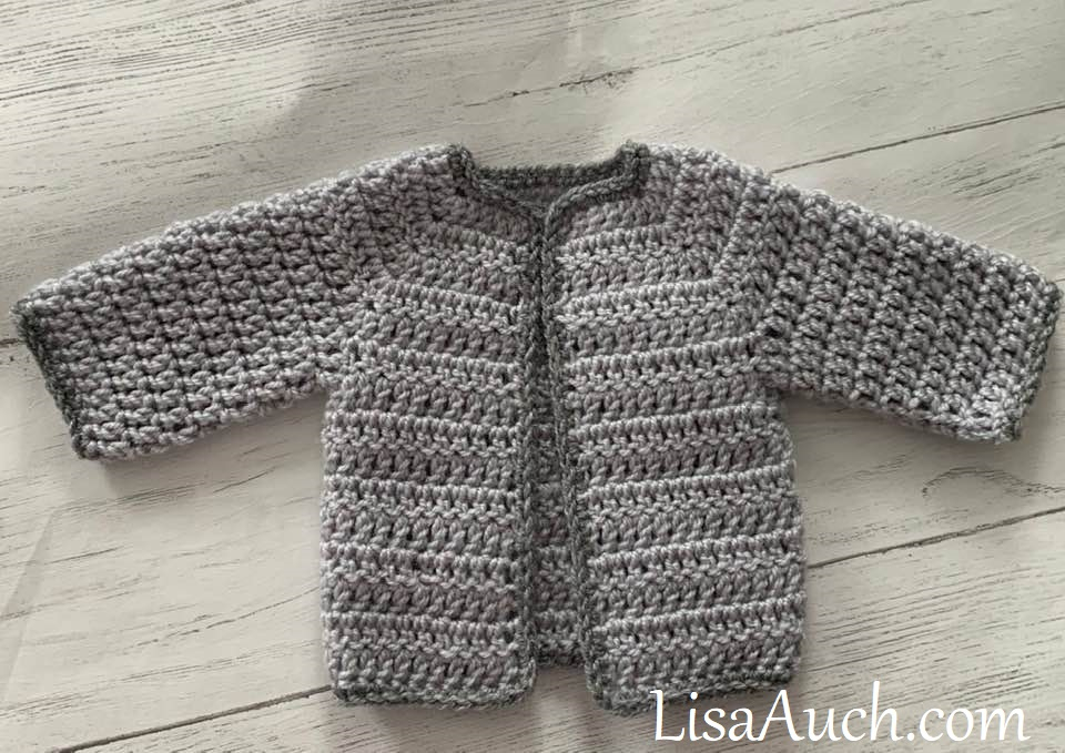 Pattern One Piece Crochet Baby Sweater My Crazylife