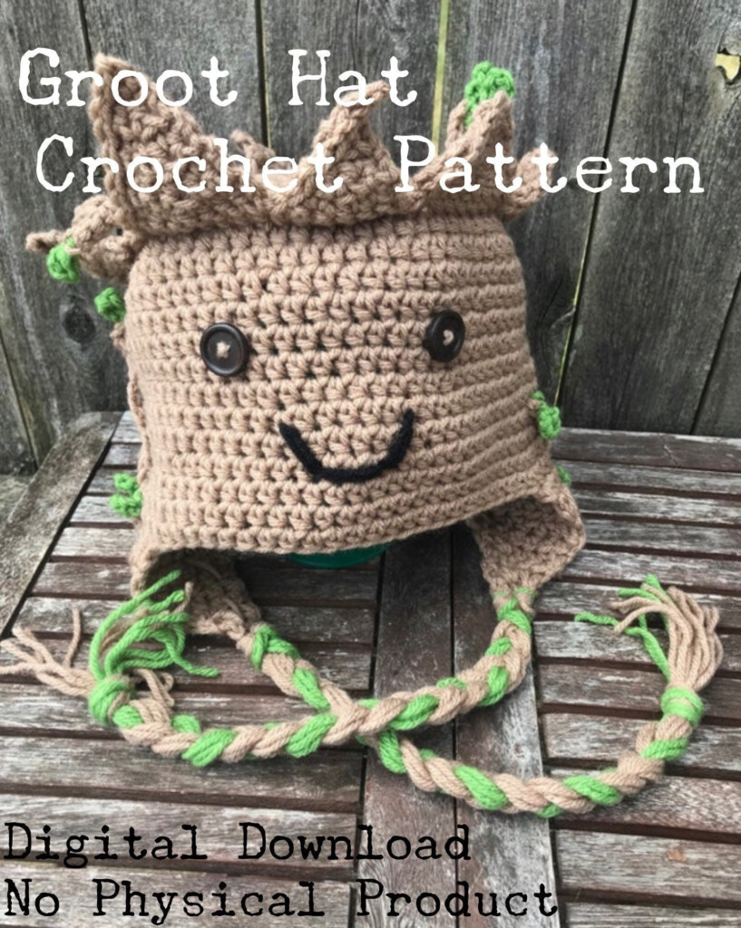 PATTERN ONLY Groot Hat Crochet Pattern Infant Toddler Etsy Canada