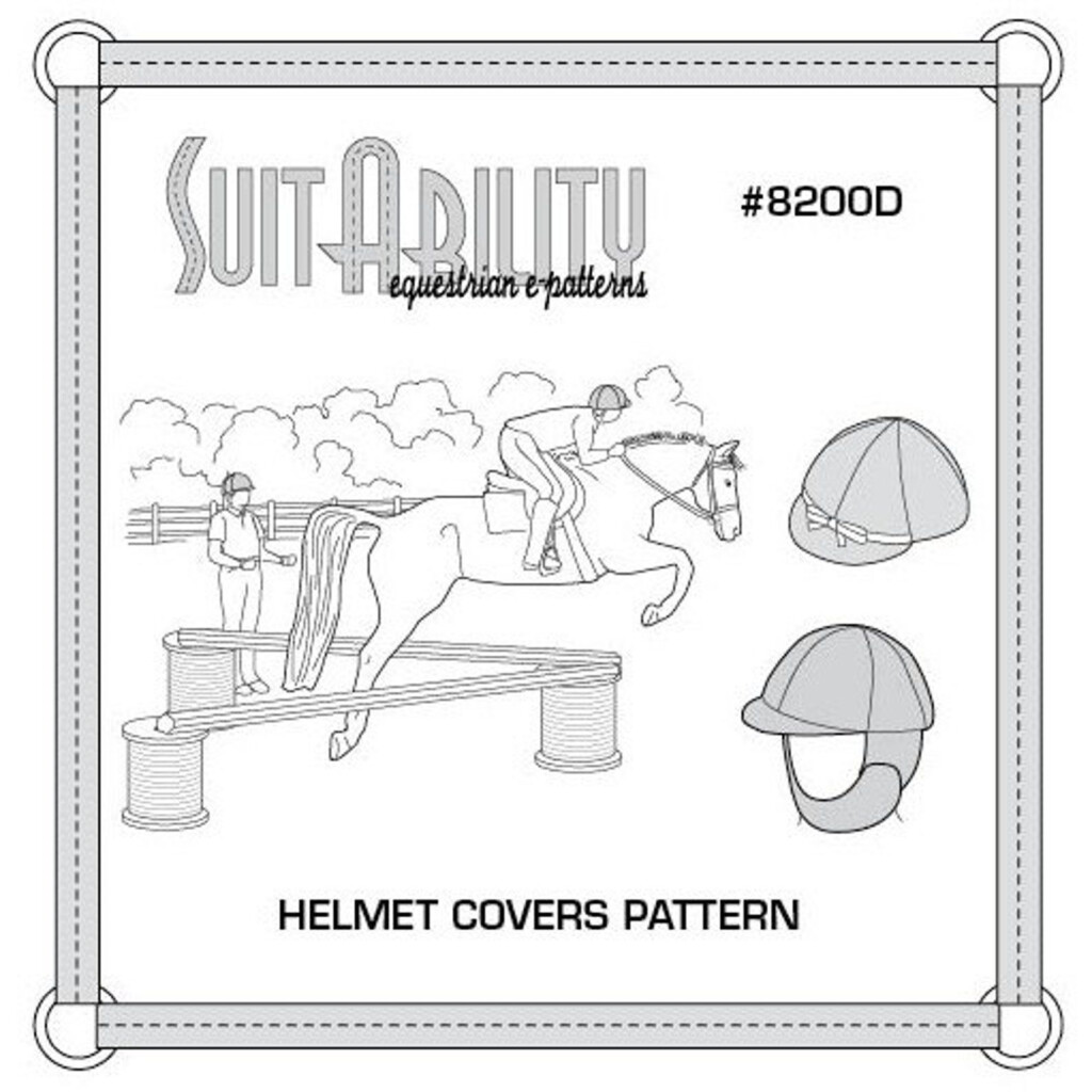 PDF Helmet Covers Pattern Etsy Helmet Covers Sewing Patterns 