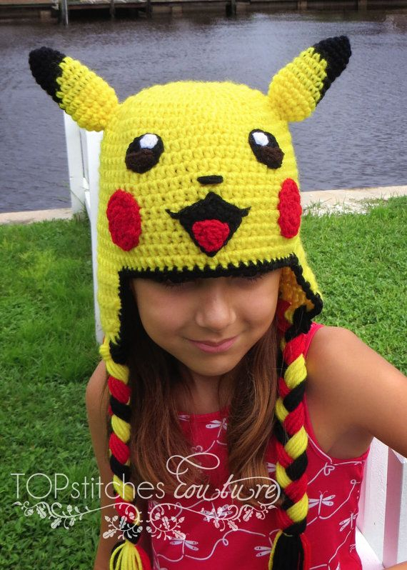 Pikachu Hat Crochet Pattern Pokemon Crochet Hat Pattern Pikachu 