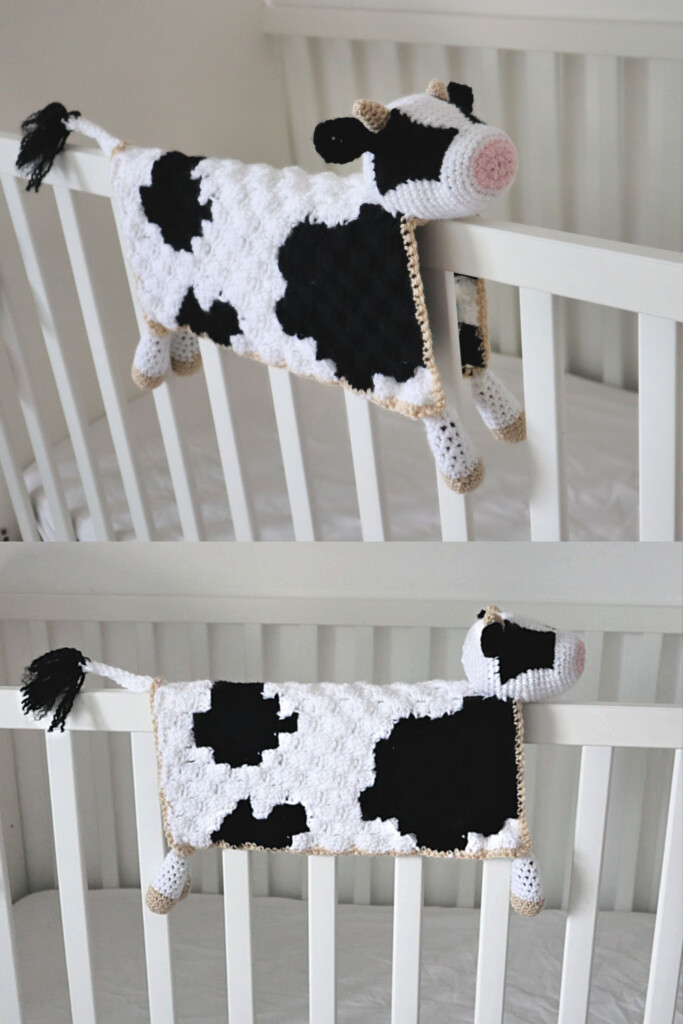 Printable Free Crochet Cow Blanket Pattern