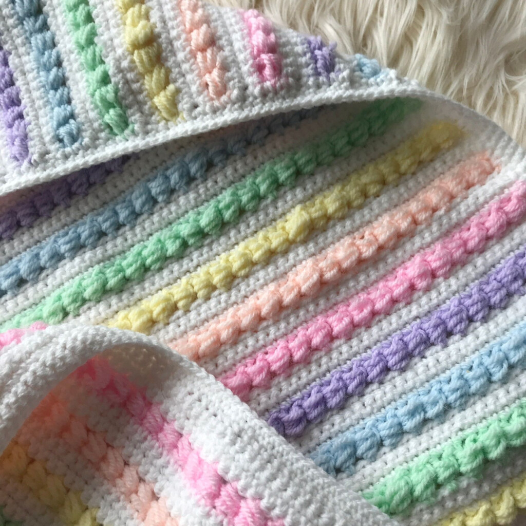 Rainbow Baby Blanket Crochet Pattern Free