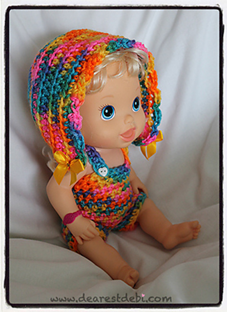 Ravelry Baby Alive Bonnet Romper Pattern By Debi Dearest