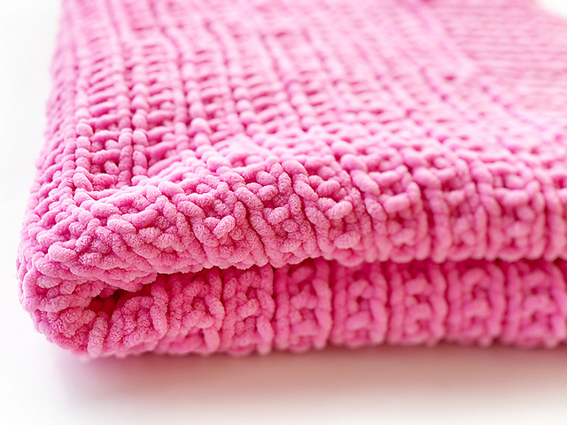 Ravelry Chenille Baby Blanket Pattern By Louise Bollanos