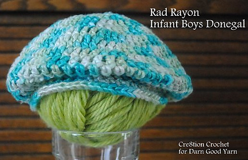 Ravelry Rad Rayon Infant Donegal Golf Cap Pattern By Lorene Haythorn 