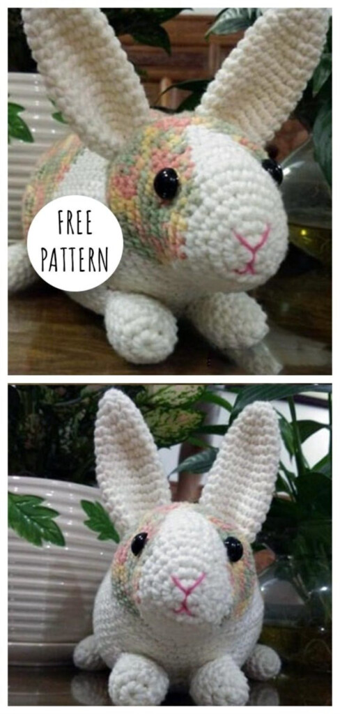 Realistic Rabbit Crochet Pattern Free Honey Bunny Is A Super Cute Free 