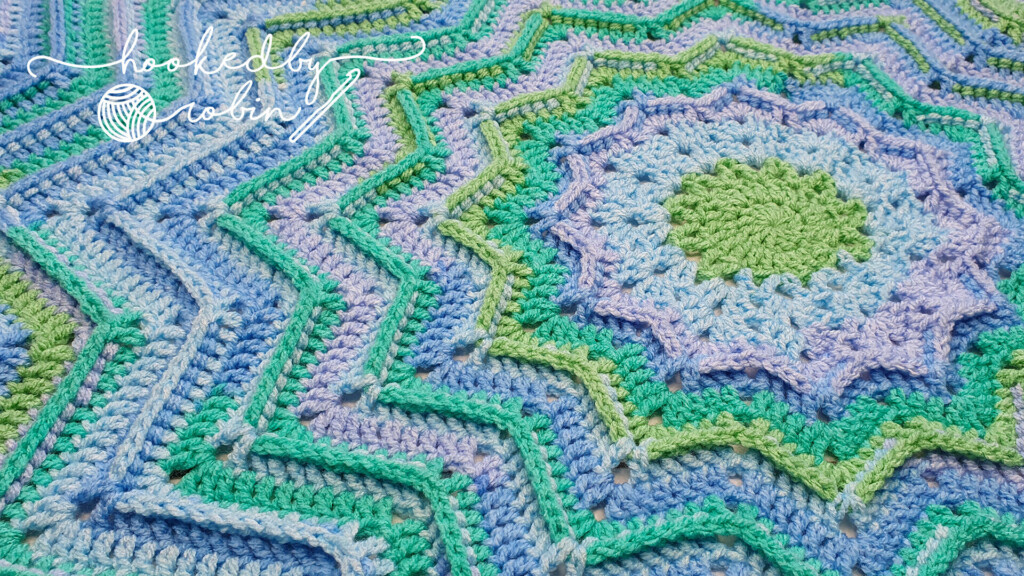 Round Ripple Baby Afghan Pattern