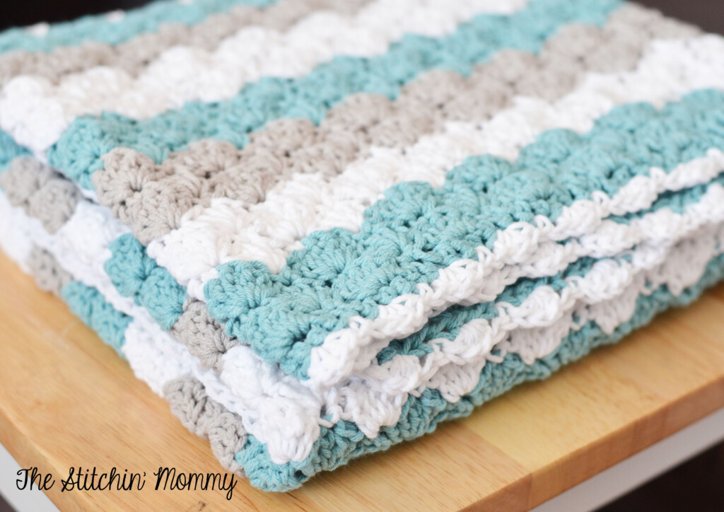 Shell Stitch Baby Blanket Free Crochet Pattern The Stitchin Mommy
