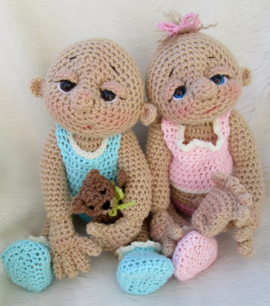 So Cute Baby Doll Crochet Pattern With Teddy Bear Hat Toy And
