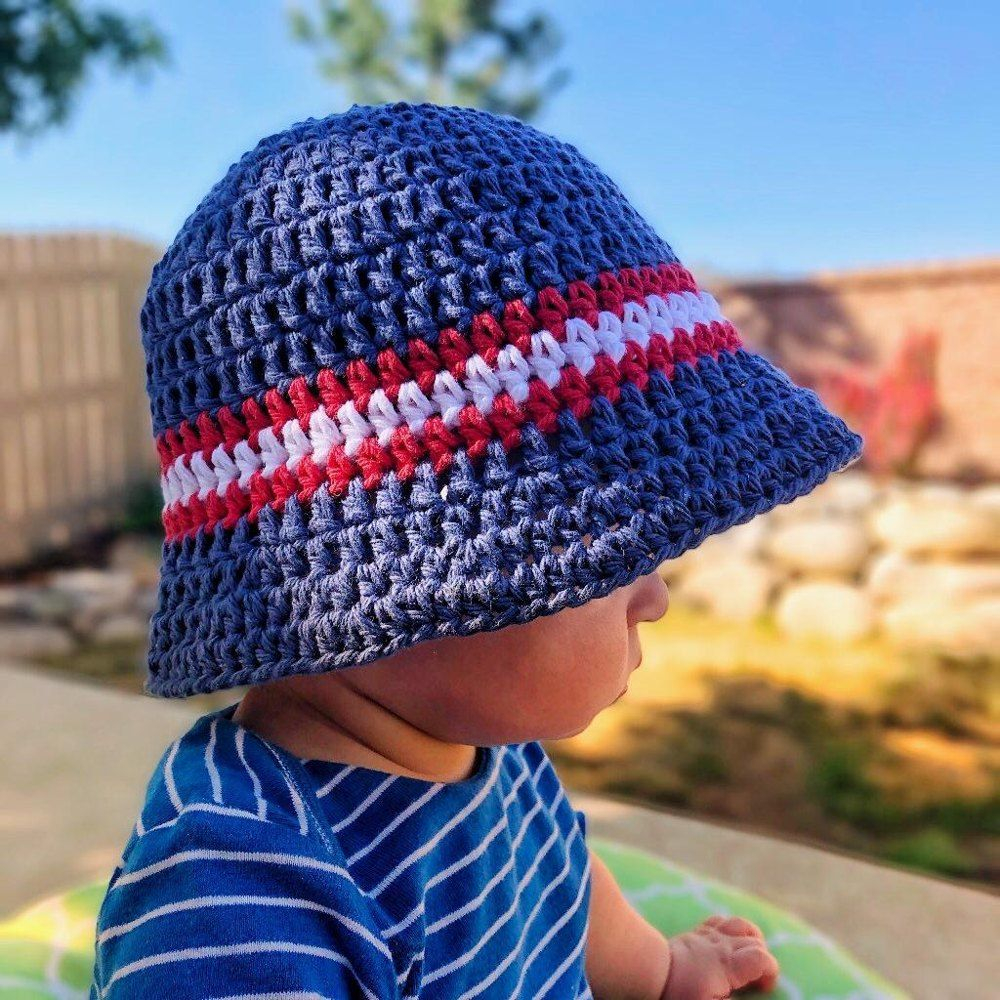 Sun And Sand Bucket Hat Easy Crochet Pattern For Beginners By Made With 