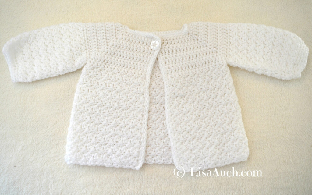 Sweet Sugar Crochet Baby Cardigan Easy Free Pattern