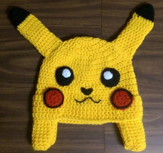 This Free Pokemon Pikachu Inspired Crochet Hat Pattern Is Quick Easy 