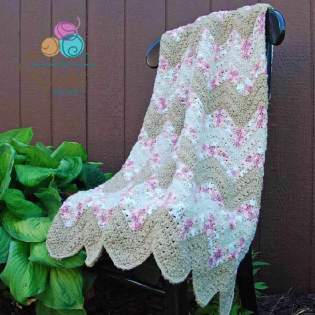 UPDATED Crochet Criss Cross Chevron Baby Blanket The Crochet Crowd