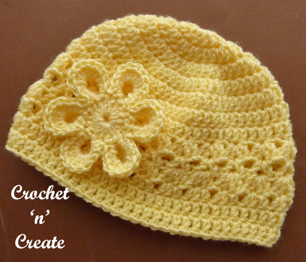 V Shell Baby Beanie Hat Free Baby Crochet Pattern Crochet n Create
