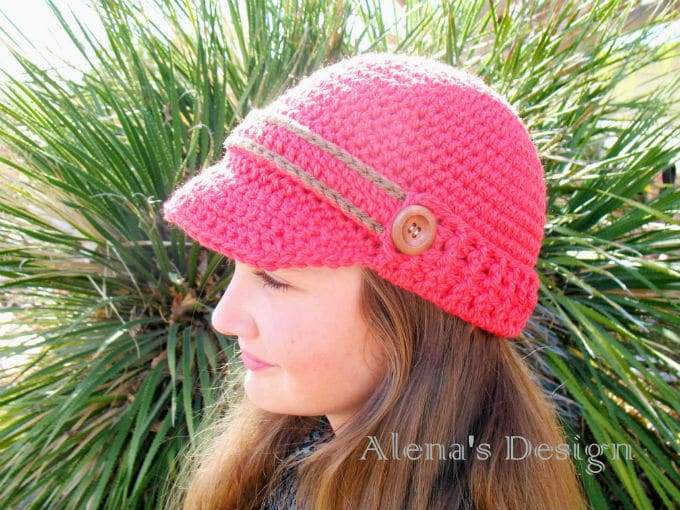 VISOR BEANIE WITH RIBBED BRIM Alena s Design